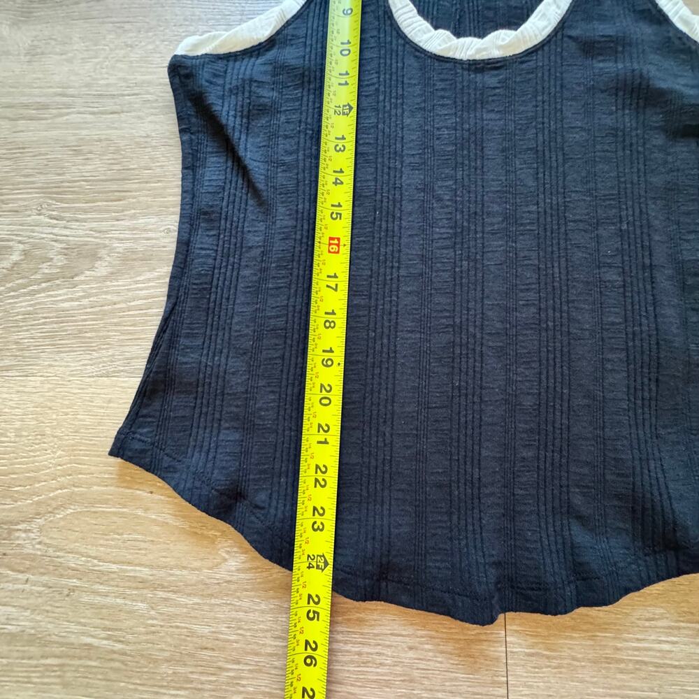 Pilcro Black and White Tank - Size L - Picture 5 of 6